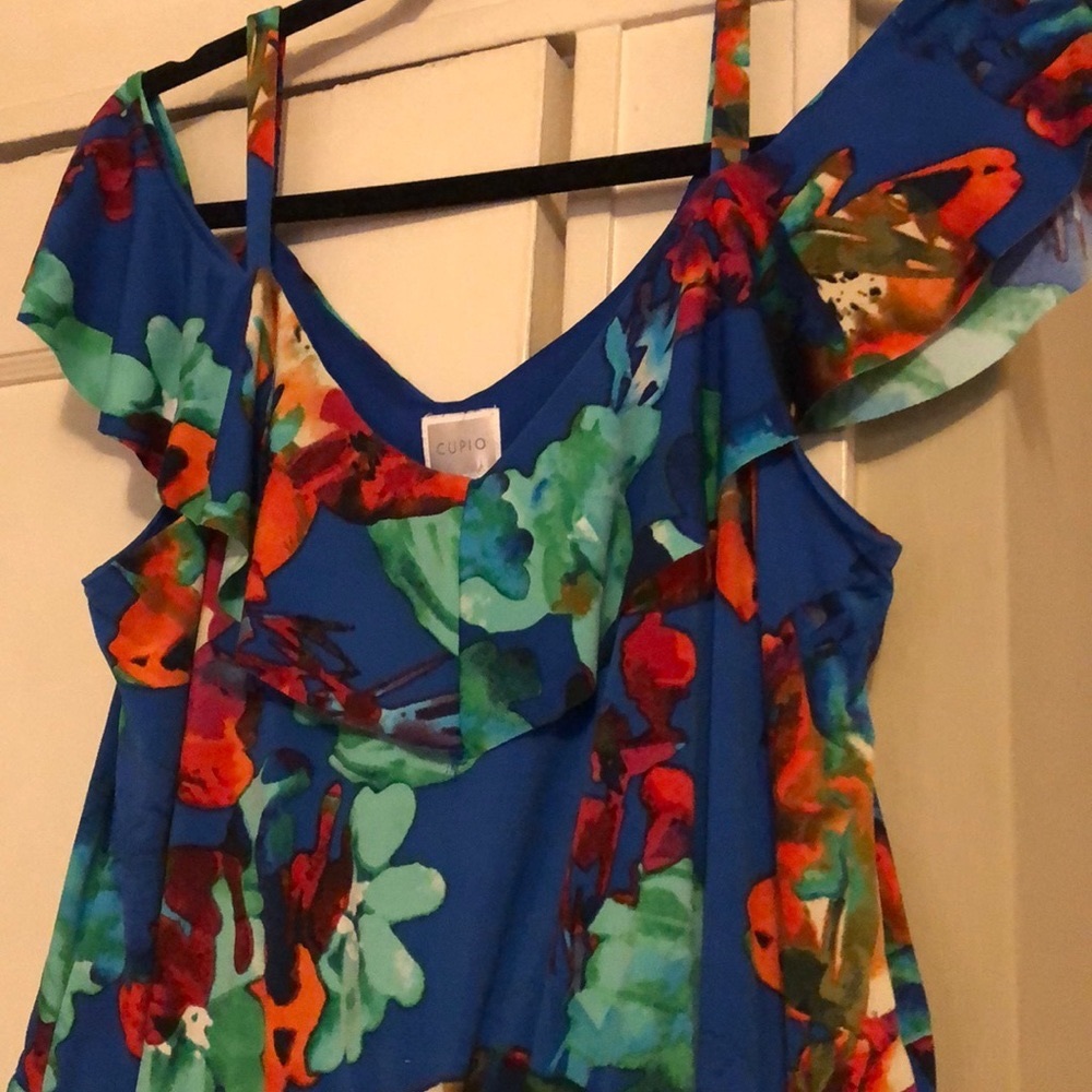 Bright Floral Wide Leg Jumpsuit with Pockets!